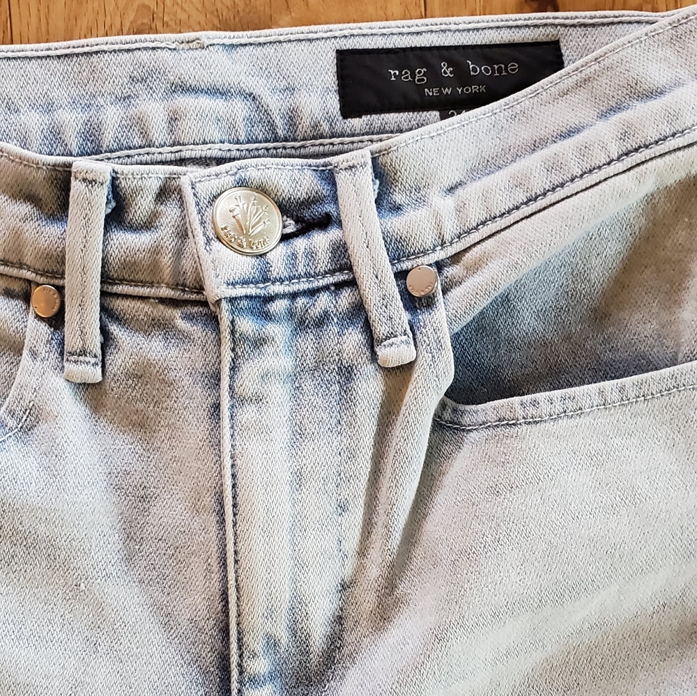 NWT! rag & bone Dean with Holes Ankle Jeans - Picture 3 of 5